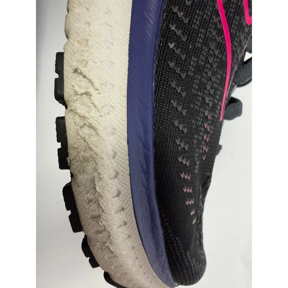 Brooks Athletic Black Pink Glycerin 19 Neutral Running Shoes  7.5
